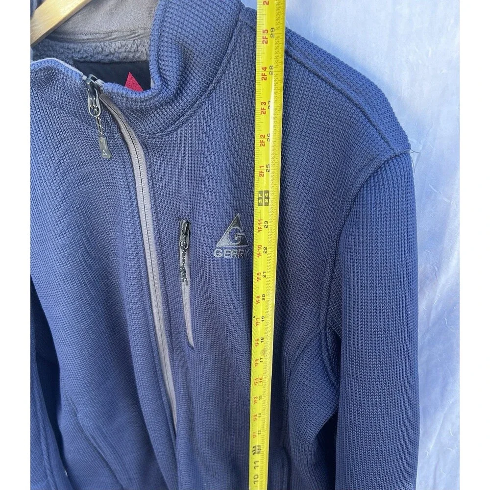 Gerry Basecamp Fleece Sherpa Lined Rib Knit Waffle Heavy Jacket Mens XL 1047676